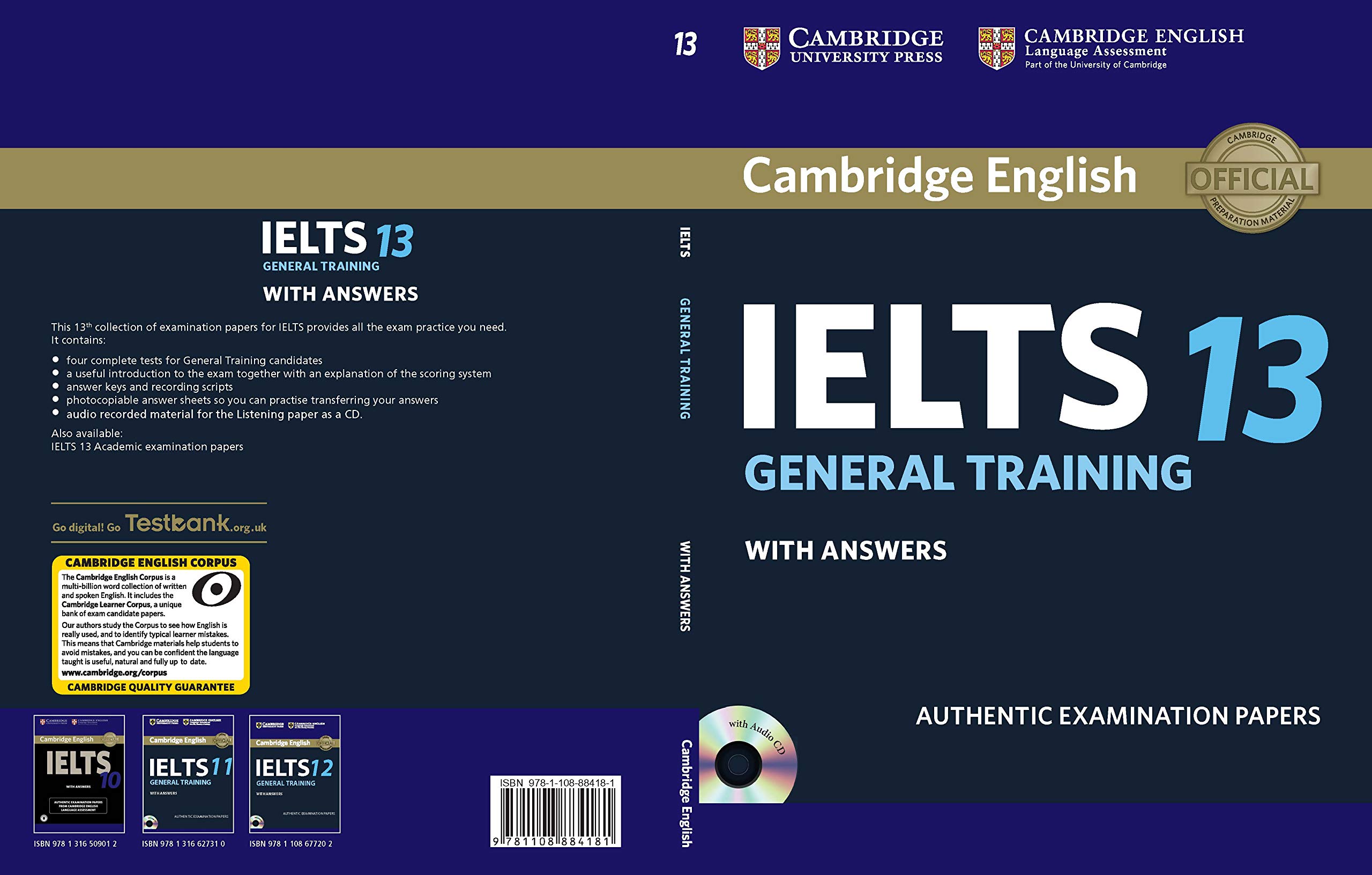 Audio|+|+　Answers　With　Training　Ielts　General　Book　Cambridge　With　13　Student's